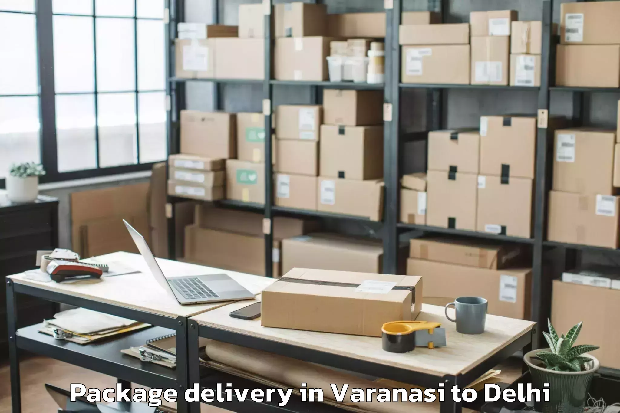 Quality Varanasi to Indira Gandhi International Ai Package Delivery